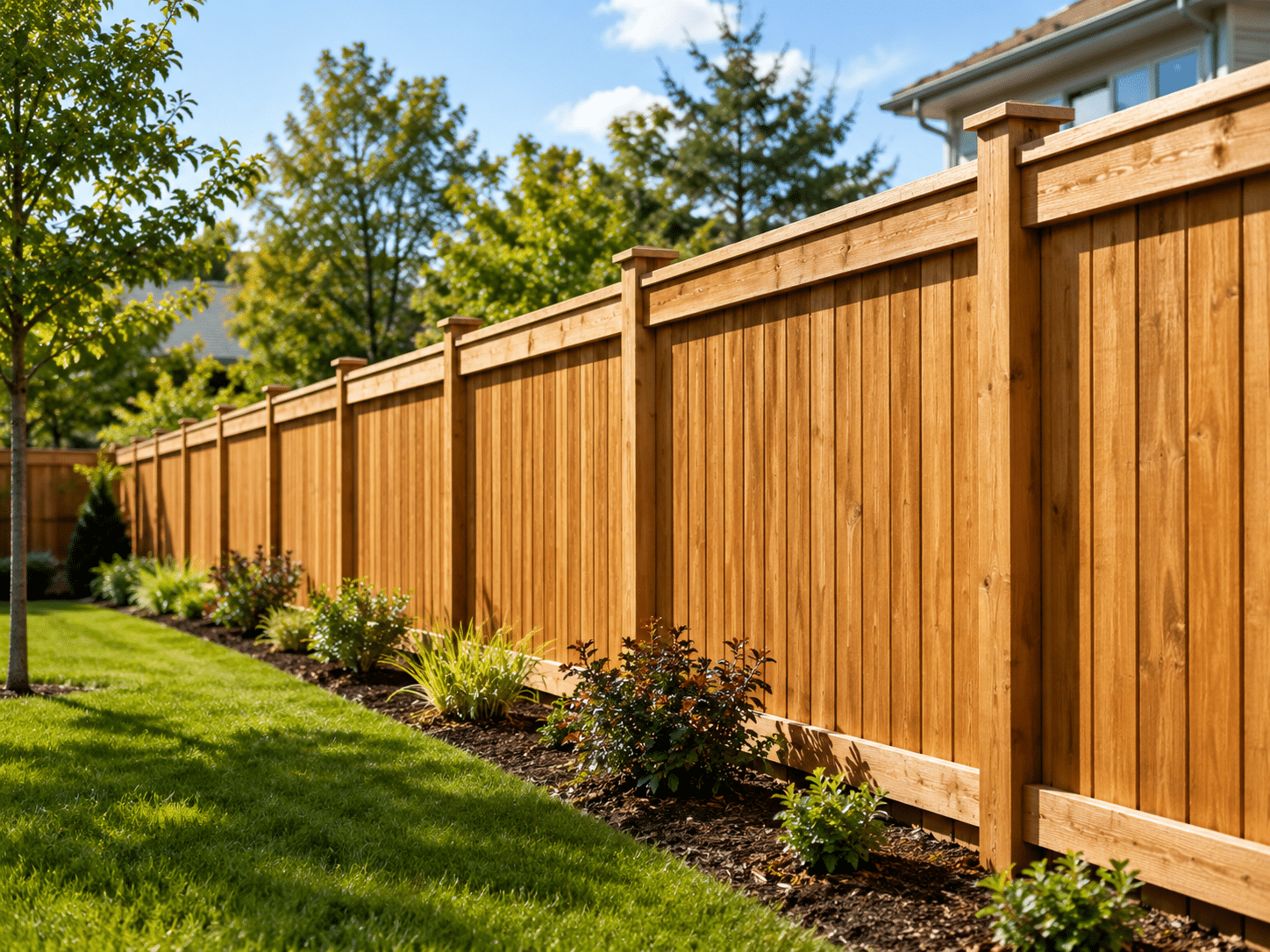 Residential privacy fence