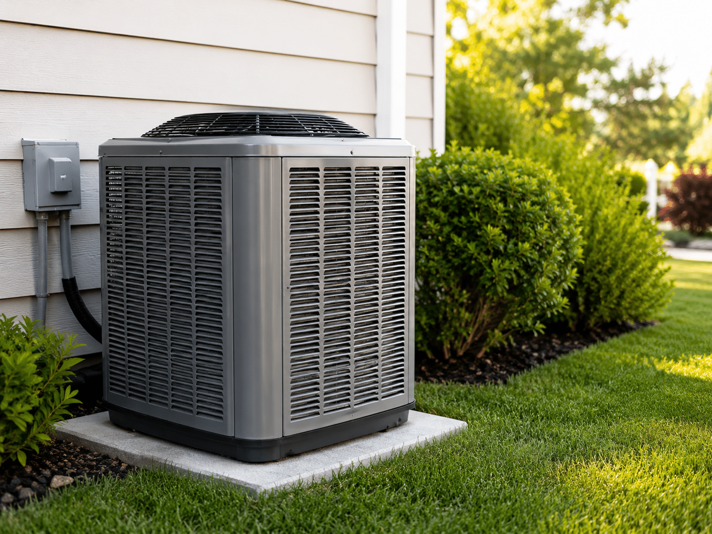 Residential outdoor HVAC system